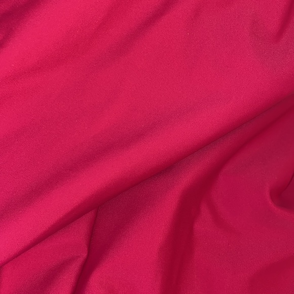 NWT Kona Sol Fuchsia One Piece Bathing Suit size 20 one shoulder ruffle - Picture 5 of 12